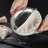 Dumplings Maker 8 PCs Stainless Steel, Empanada Press Mold Set and Cutter for Chinese Wonton Pie Ravioli Pierogi, Gyoza Dough Pastry Wrappers Pot Stickers Skin Manual Stuffing Spoon Flour Ring Tools