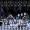 LJX Christmas Lights Outdoor Decorations Icicle Lights 32.8Ft 400LED 8 Modes Connectable Christmas String Lights for Holiday Christmas Wedding Party House Garden Bedroom Indoor Decoration Cold White