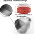 ANQUIPET Burger Press, Stainless Steel Adjustable Hamburger Press Patty Maker, Non-Stick Smash Burger Mold for Griddle, Ideal for Beef Veggie Burger BBQ Barbecue Grill
