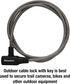 Master Lock 8154DPF Cable Lock with Key, 1 Pack