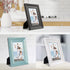 LaVie Home 4x6 Picture Frames (3 Pack, Assorted Colors) Rustic Wood Grain Photo Frame Set with High Definition Glass for Wall Mount & Table Top Display