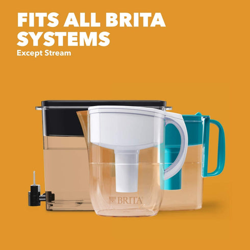 Brita Longlast Pitcher and Dispenser Replacement Water Filters, Blue, 1 Count