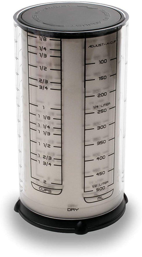 KitchenArt Professional Series 2 Cup Adjust-A-Cup, Champagne Satin, Adjustable, 1/8 to 2-Cup