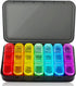 SUMMUE Weekly Pill Organizer 3 Times A Day, 7 Day Pill Box Large Compartments Moisture-Proof Pill Case, Daily Portable Travel Morning Noon Evening Pill Container, for Fish Oils, Vitamins, Supplements