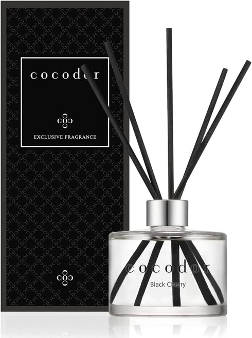 COCODOR Signature Reed Diffuser/Black Cherry / 6.7oz(200ml) / 1 Pack/Reed Diffuser, Reed Diffuser Set, Oil Diffuser & Reed Diffuser Sticks, Home Decor & Office Decor, Fragrance and Gifts