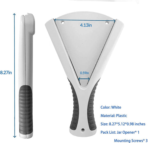 Jar Opener, Ideal Jar Lid Opener, Effortless to Unscrew Any-Sized Jar, Jar Gripper Tool Suitable for Weak Hands or Seniors with Arthritis, Lid Opener Grip Jar Opener Tool