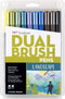 Tombow 56169 Dual Brush Pen Art Markers, Landscape, 10-Pack. Blendable, Brush and Fine Tip Markers