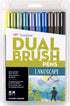 Tombow 56169 Dual Brush Pen Art Markers, Landscape, 10-Pack. Blendable, Brush and Fine Tip Markers