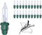 GE 20x Mini 2.5 Volt Clear Christmas Light Bulbs Replacement Tree Lights Indoor or Outdoor By JL Missouri Parts