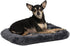 18L-Inch Gray Dog Bed or Cat Bed w/ Comfortable Bolster | Ideal for "Toy" Dog Breeds & Fits an 18-Inch Dog Crate | Easy Maintenance Machine Wash & Dry | 1-Year Warranty