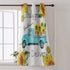 WARM TOUR Window Curtain Panel Blue Truck with Sunflowers Printing Decor Durable Drapes for Bedroom Kitchen Living Room Farm Country Theme 52×36Inch