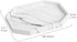 Luxspire Bathroom Vanity Tray, Resin Toilet Tank Storage Tray Dresser Countertop Storage Holder for Towel Perfume Tissues Soap, Jewelry Dish Cosmetics Organizer Plant Storage Home Decor, Gravel White