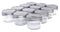 North Mountain Supply NMS-04-SV 4 Ounce Regular Mouth Mason Canning Jars - with Silver Metal Safety Button Lids - Case of 12