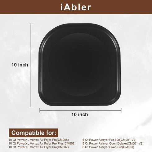 Original Air Fryer Drip Tray for PowerXL, Air Fryer Replacement Drip for PowerXL 10 Qt Vortex Air Fryer Pro, Pro Plus, 6Qt Power AirFryer Pro, Oven Deluxe,Oven Pro, 8Qt Power AirFryer Pro, NonStick
