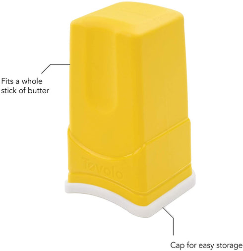 Tovolo Silicone Butter Sleeve, Mess-Free Butter Application, Dishwasher Safe, 1 Stick Capacity