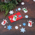 Aneco 800 Pieces Foam Snowflakes Stickers Self-Adhesive Snowman Stickers Decals for Christmas Winter Decoration