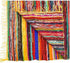 Multi Color Chindi Rag Rug 4X6' | Hand Woven Rug & Reversible Rug | Living Room Rugs | Kitchen Rugs | Cotton Rag Rug 48x72 inch | Rustic Rug | Cotton Rug | Runner Rugs (Mustard Colour)