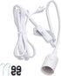 JACKYLED Extension Hanging Lantern Cord Cable UL 12Ft E26 E27 Socket On/Off Switch Plug in Pendant Lighting for Kitchen Bedroom Plant Growth Light