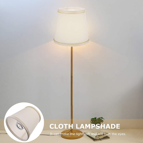 Mobestech Small Beige Table Lamp Shade, Fabric Lampshade Modern Mini Barrel Light Lamp Shade Cover Chandelier Cloth Fixture Lamp Shade for Home Office