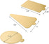 Dicunoy 300PCS Mini Cake Boards, 3" Gold Circle Paper Cupcake Dessert Displays Base Tray, Mousse Cake Plates for Parties, Wedding, Birthday, Restaurant Buffet, Round, Triangle, Rectangular