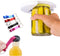 Bersauji Under Cabinet Can Opener Set with 5 Pieces Beer Lid Opener Keychains Non Slip Suitable for Seniors & Weak or Arthritic Hands Kitchen Gadget