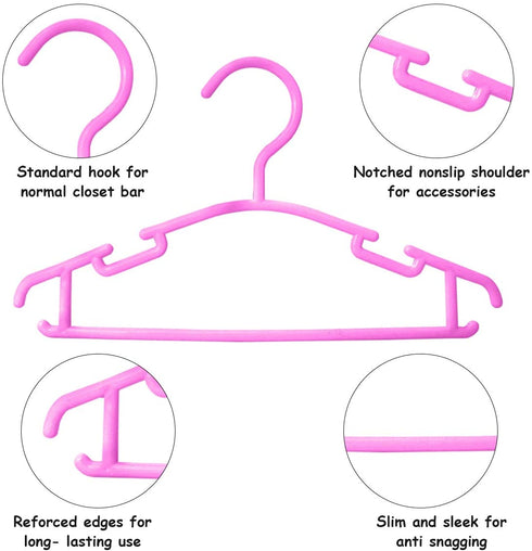 Baby Clothes Hangers Baby Hangers for Closet Kids Hangers Infant Hangers Children Hangers Child Hangers (50Pack, Mutilcolor)