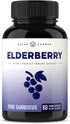 Elderberry Capsules 11,550mg - Premium Supplement for Powerful Immune System Support - Black Elder Berry Extract Nigra Antioxidant Vitamin - 60 Vegan Pills