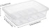 JMUSTTBO Set of 3Pcs Plastic Food Storage Containers,Stackable Fridge Storage Container with Removable Drain Tray and Lid,to Store Fruits, Vegetables, Meat and More (Large)