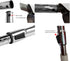 VideoPUP 1-1/4" Extension Wands Vacuum Cleaner Accessories,32mm Vacuum Hose Chrome Wand Pipe Extent to 31inch (Hose)