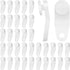 Traverse Rod Slides Curtain Replacement White Plastic Snap-in Traversing Slides Window Door Shower Curtain Accessories (100 Pieces)