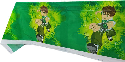 Ben 10 Birthday Party Supplies, 20 pcs Plates 20 pcs Napkins 1 pcs Tablecloth, Ben 10 Themed Party Supplies Set.