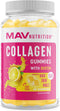 Collagen Gummies (200MG) with Biotin (2,500MCG) Vitamin C, E & Zinc | Lemon Flavor | Anti Aging, Hair Growth, Skin, Strong Nails | Hydrolyzed Collagen Protein Supplements | 60 Non-GMO Gummy Vitamins