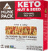 Munk Pack Keto Nut & Seed Bar | Caramel Sea Salt | 4 Bars | Low Carb Keto Snack | Plant Based and Gluten Free Treat | No Added Sugar | Keto Food | Keto Candy Bar | <1g Sugar, 3g Net Carbs,1.23 Ounce (Pack of 4)