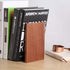 muso wood Sapele Bookends,Pack of 1 Pairs?7.1"x4.7",Wooden Book End for Shelves,Office Desk Book Stand