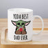 Baby Yoda Gifts for Dad, Best Dad Ever Coffee Mug for New Dad To Be Men Fathers' Day Gift Birthday Present from Daughter Son Wife (Yoda Dad)