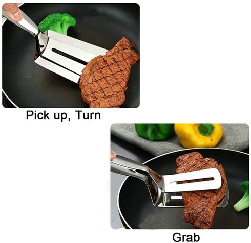 Service Tongs Kitchen Tongs Stainless Steel Bread Tongs/Steak Clamps/Fried Steak Clamp/Barbecue Tongs Joyden 10 Inch Premium Steak Clip(1 PCS)