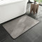 MontVoo-Bath Mat Rug-Rubber Non Slip Quick Dry Super Absorbent Thin Bathroom Rugs Fit Under Door-Washable Bathroom Floor Mats-Shower Rug for in Front of Bathtub,Shower Room,Sink (16x24, Gray)