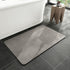 MontVoo-Bath Mat Rug-Rubber Non Slip Quick Dry Super Absorbent Thin Bathroom Rugs Fit Under Door-Washable Bathroom Floor Mats-Shower Rug for in Front of Bathtub,Shower Room,Sink (16x24, Gray)