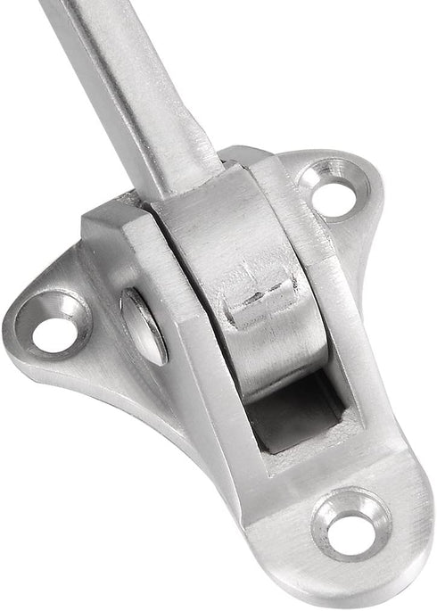 uxcell 304 Stainless Steel Brushed Easy-Step Kickdown Door Stop Holder Buffer w Screws