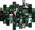 Menoeceus 50PCS Green Aesthetic Pictures Wall Collage Kit, Dark Magic Indie Room Decor, Wall Art Print for VSCO Girl, Boho Wall Collage Kit, Picture Collage Kit for Dorm Posters