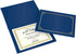 Geographics Classic Linen Certificate/Document Covers, 12.5? x 9.75?, Navy Blue (6 Pack)