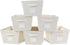 MAX Houser Fabric Cloth Storage Bins,Foldable Storage Cubes Organizer Baskets with Dual Handles for Home Bedroom Storage,Set of 6(Beige)