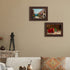CRUGLA 5x7 Picture Frame Set, Family Brown 5 by 7 Photo Frames for Wall Mounting Tabletop Desktop, 6 Packs
