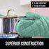 Gorilla Grip Heat Resistant Thick Cotton Oven Mitts, 15 Inch, Soft Quilted Lining, Durable Flexible Gloves, Protect Hands from Hot Kitchen Surfaces, Extra Long Cooking Mitt for Baking Sheet, Mint