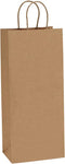 BagDream Kraft Paper Bags 5.25x3.25x13 Inches 50Pcs Wine Bags Paper Gift Bags Kraft Bags Retail Bags Brown Paper Wine Bags with Handles Bulk