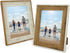 5x7 Picture Frame, Set of 2 Wood White and Brown Photo Frames for Wall and Tabletop Display,PS Collage Frame for Gallery and Room Decoration,Vertical or Horizontal Display.