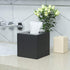 HIIMIEI Acrylic Tissue Box Cover 5.4x5.4x5.4'' Tissue Holder Napkin Dispenser for Home Office Restaurant-Black
