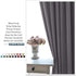 PONY DANCE Gray Blackout Curtains - Window Curtain Treatments Thermal Insulated Light Blocking Drapes Back Tab/Rod Pocket Short Curtain Panels for Bedroom & Kitchen, 42 W x 45 L, Grey, 1 Pair