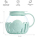 Ecolution Patented Microwave Micro-Pop Popcorn Popper, Borosilicate Glass, 3-in-1 Lid, Dishwasher Safe, BPA Free, 3 Quart Family Size, Aqua