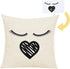 16 X 16 Inch 4 PCS Beige Sublimation Blanks Linen Throw Pillow Case Cushion Cover Pillowcase Shams for Sofa Vinyl Projects DIY Personalized Heat Press Printing NO Pillow Insert Decorative Square